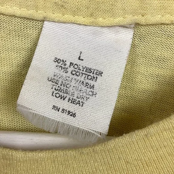 Vintage Vail Ski Tee Shirt Yellow L - Picture 3 of 7